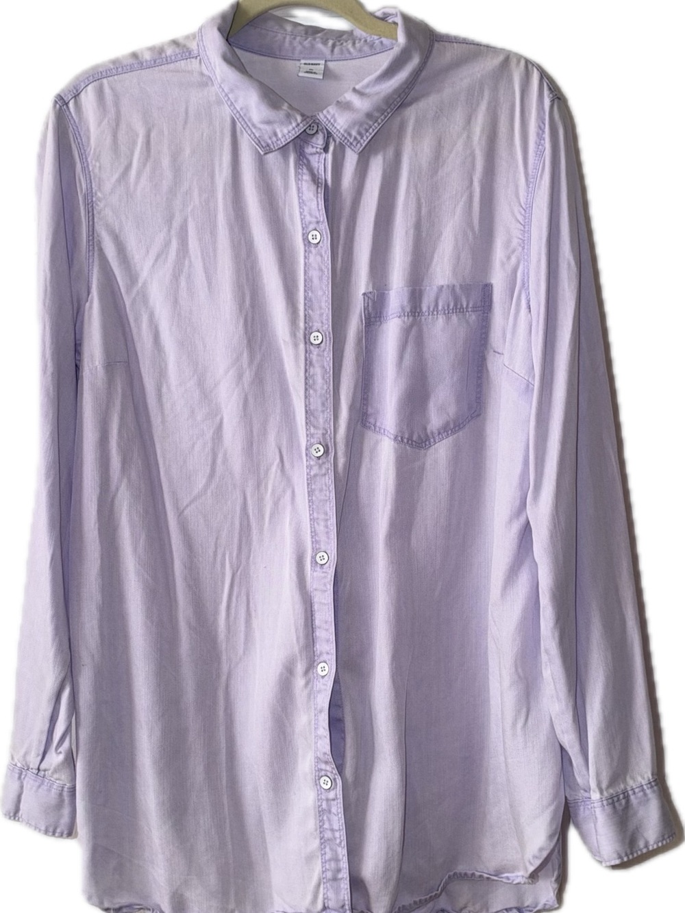 Old Navy Light Lavender Long-Sleeve Button-Up Shirt